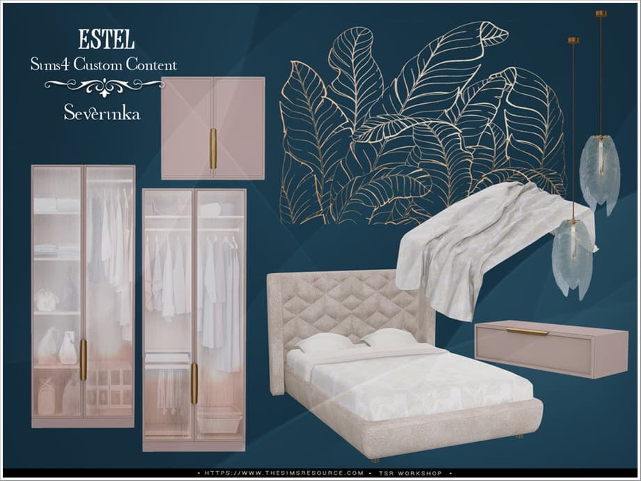 Галерея мода Набор для спальни Estel bedroom #1